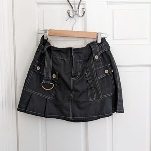 Mini skirt with attached belt I ❤️ u brand excellent condition